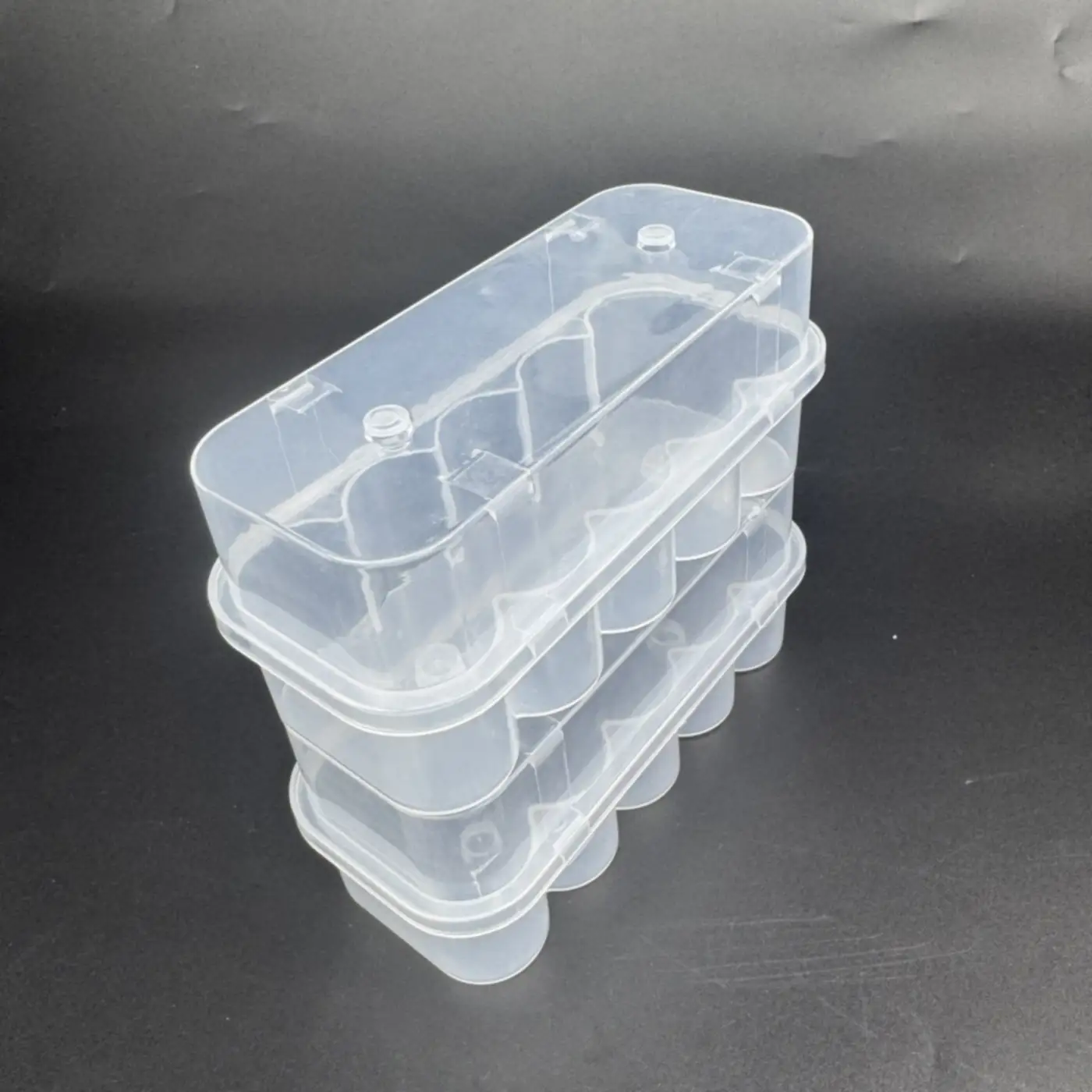 20ml vial holder stacking rim and recess detail